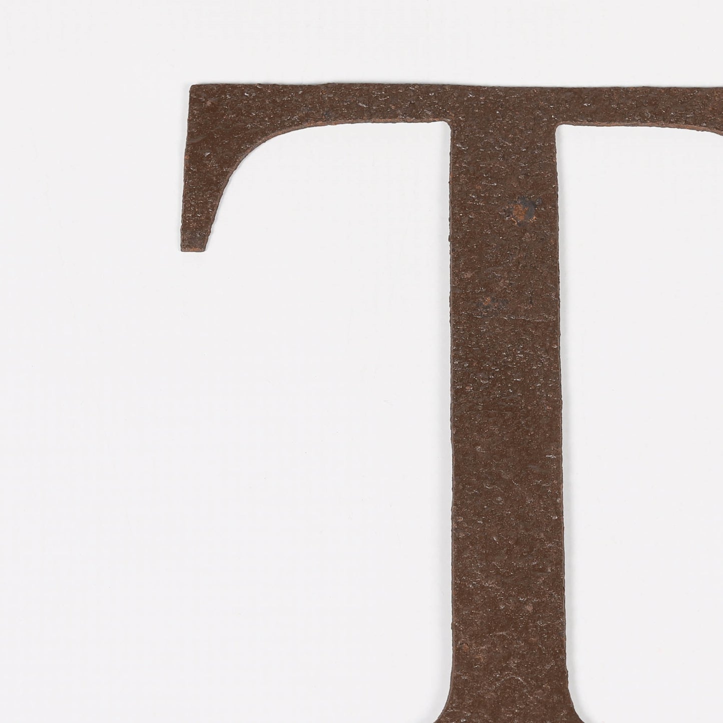 6" Rustic Iron Letter - T