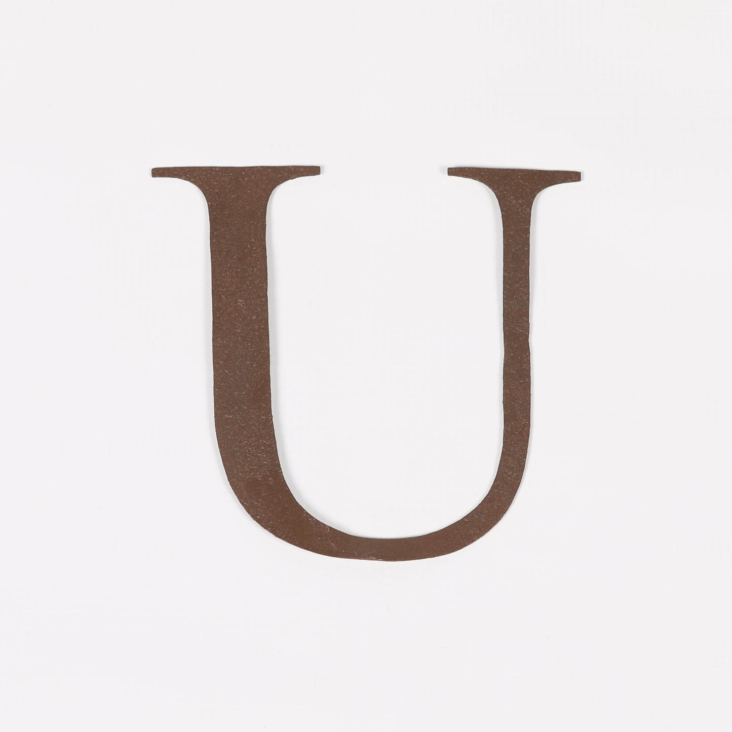 6" Rustic Iron Letter - U