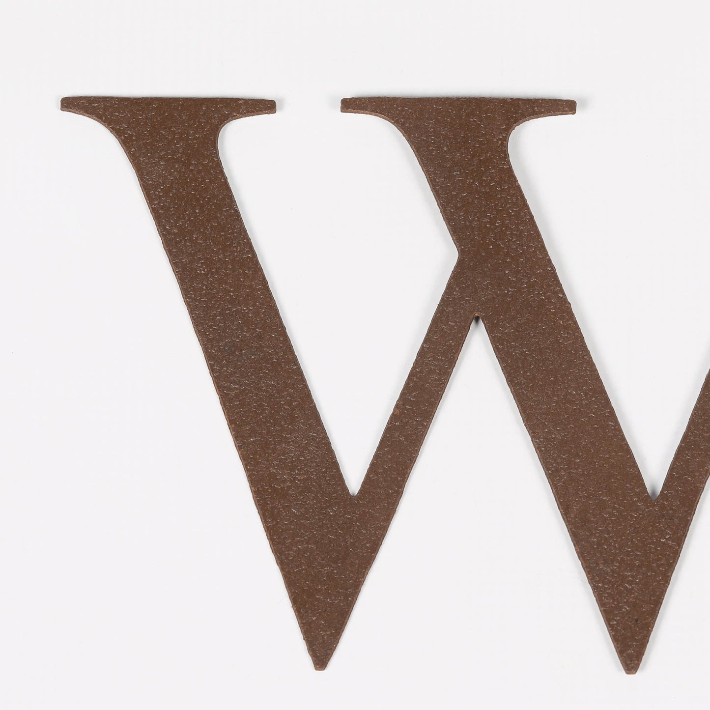 6" Rustic Iron Letter - W