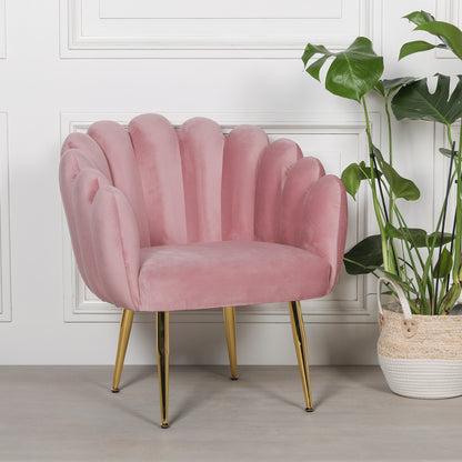 Deco Pink Oyster Chair