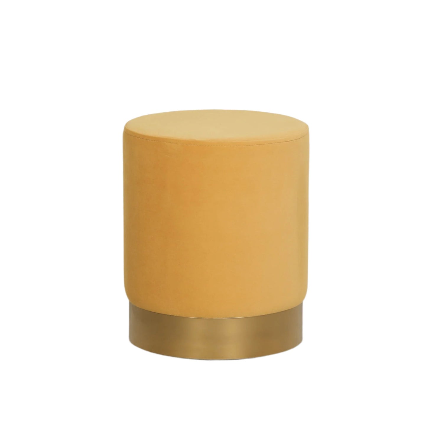 Mustard Round Stool