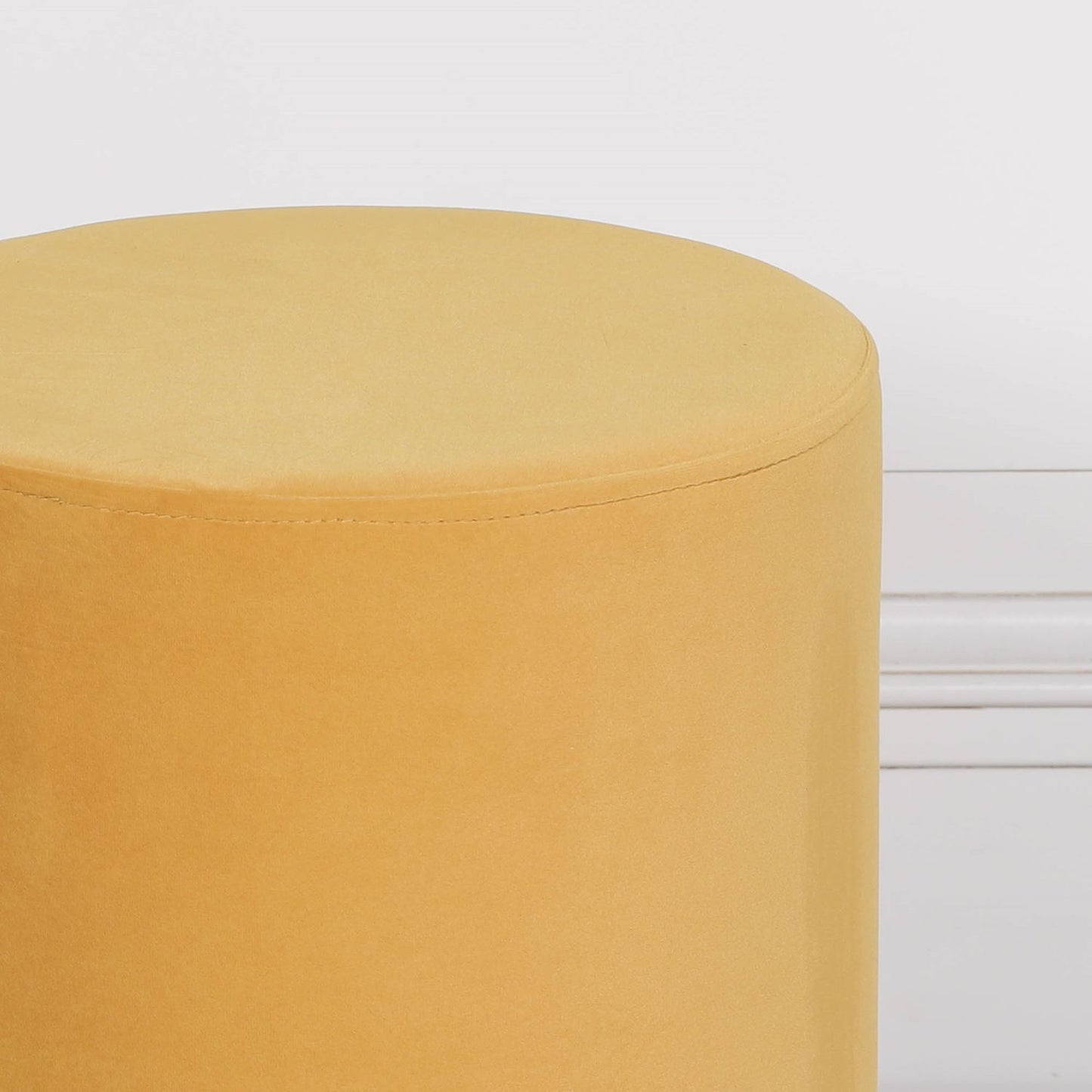 Mustard Round Stool