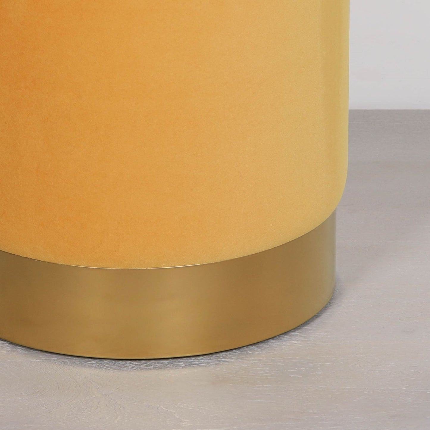 Mustard Round Stool