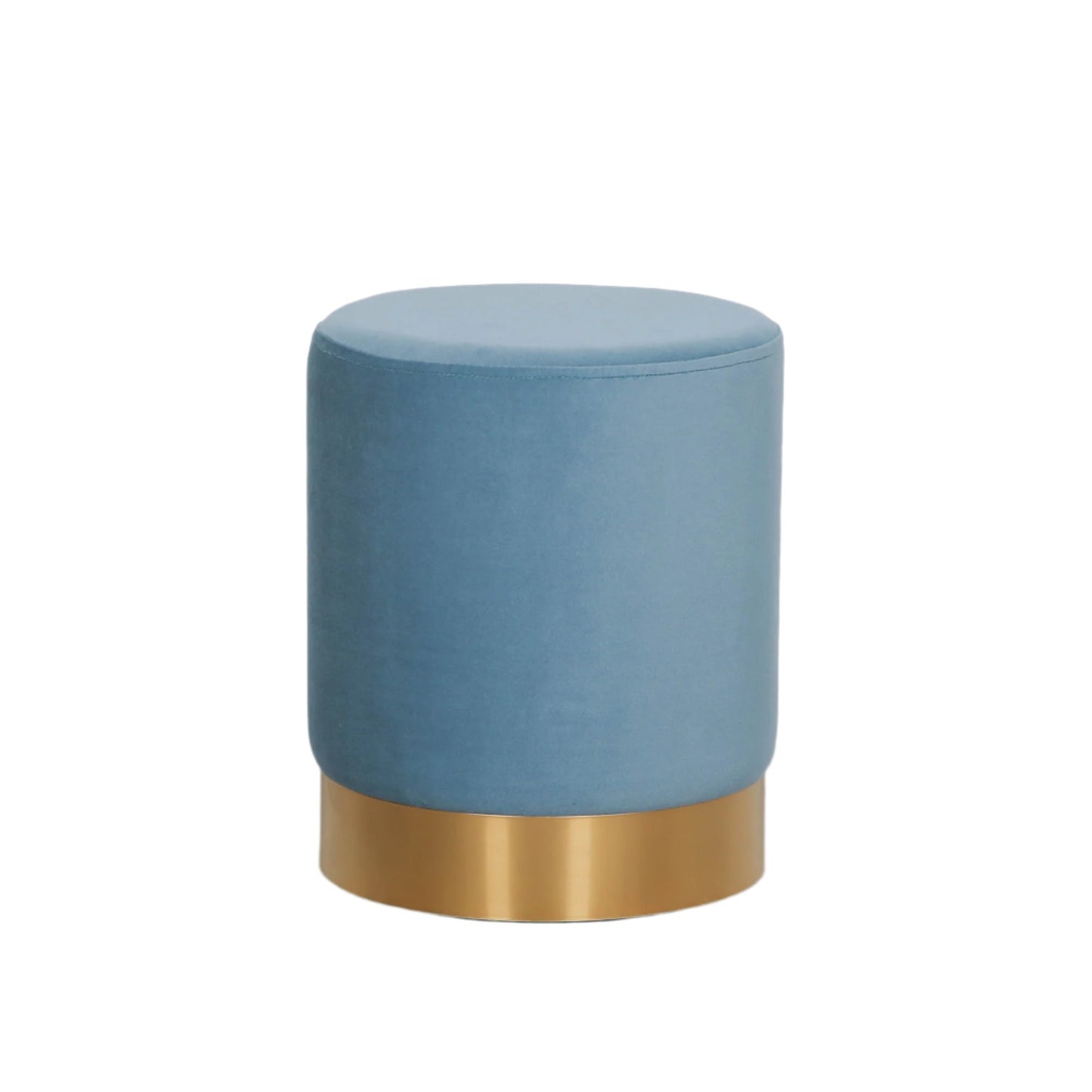 Ocean Blue Round Stool