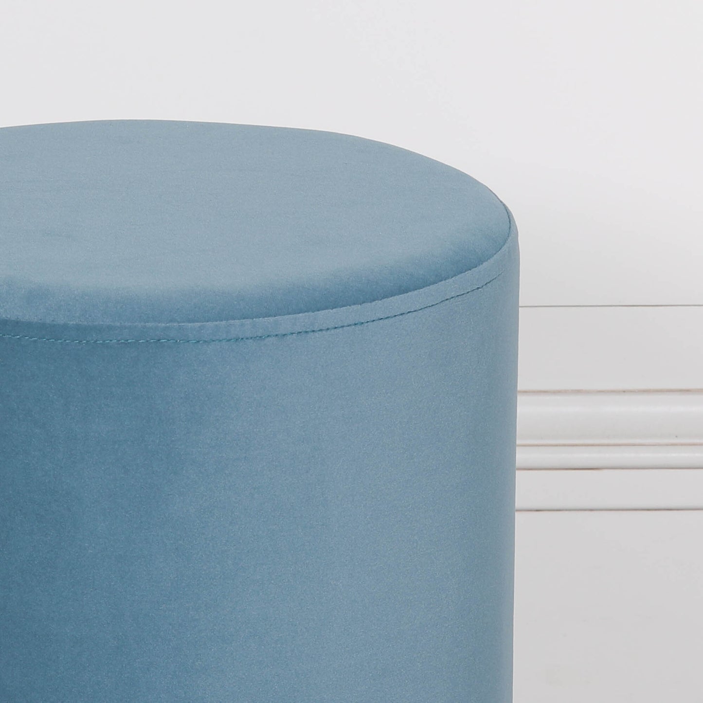 Ocean Blue Round Stool