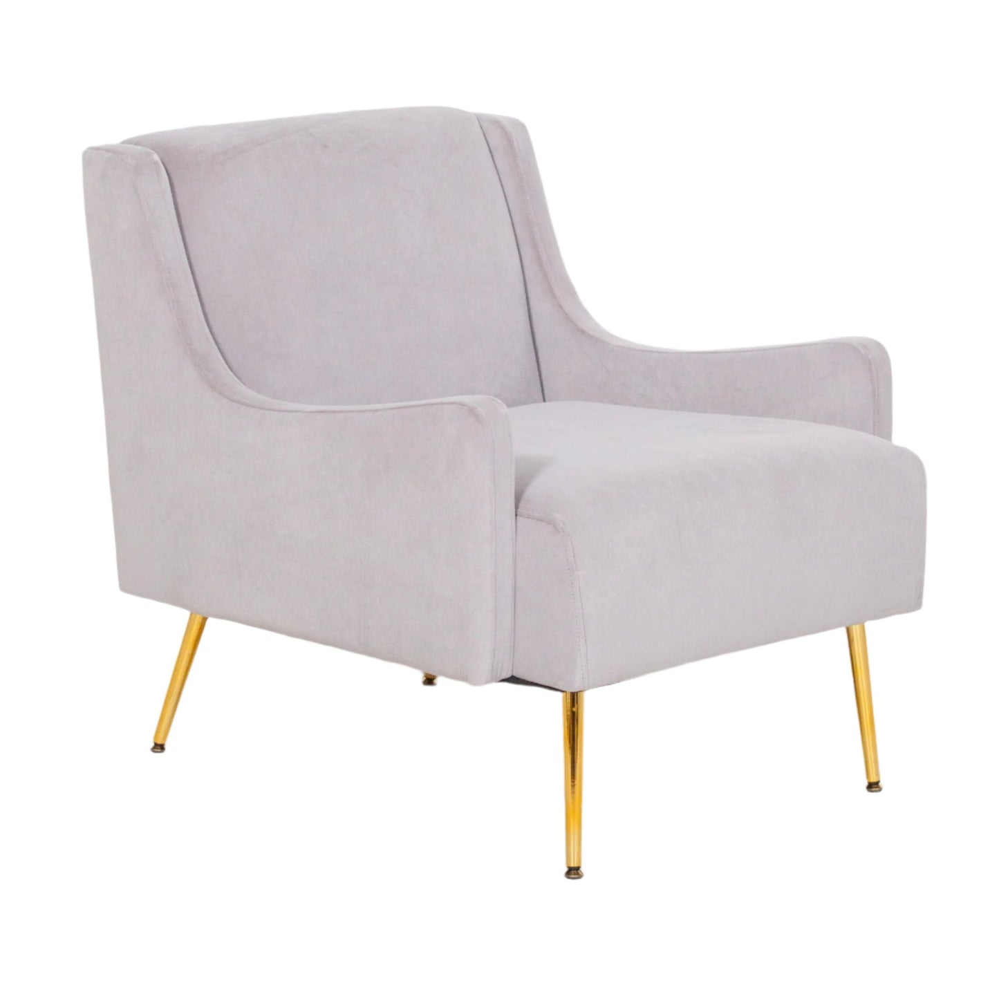 Grey Velvet Sofa Chair