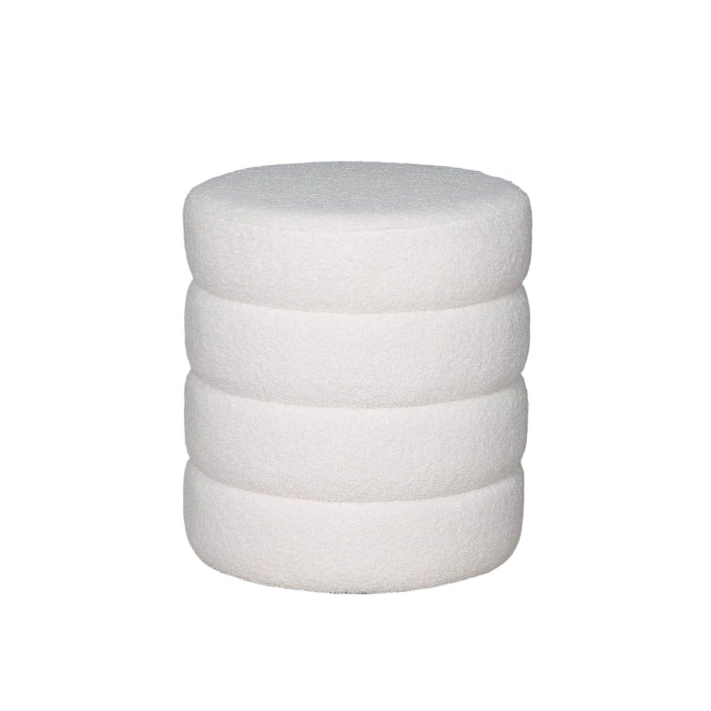 Boucle Beehive Round Stool