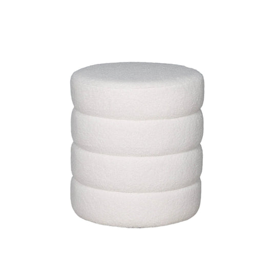 Boucle Beehive Round Stool