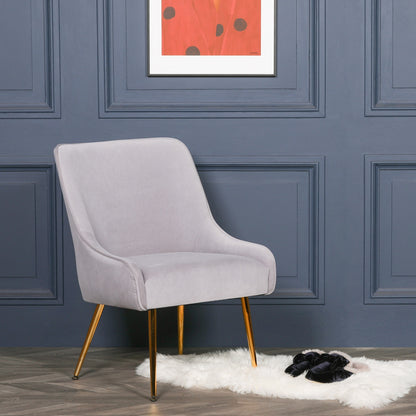 Grey Velvet Chair