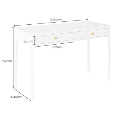 Amelie Desk Dressing Table White