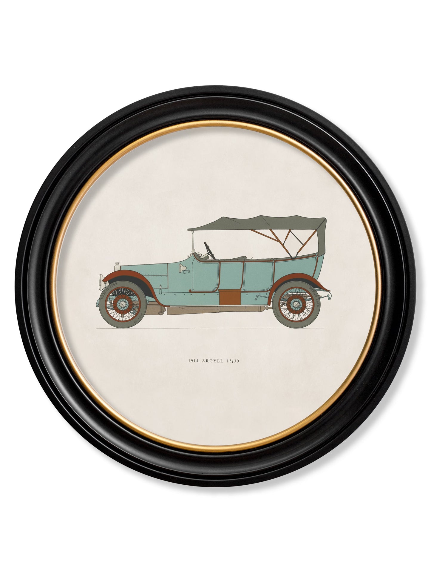 1914 ARGYLL 15/30 in Round Frame