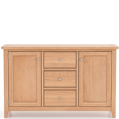 Lynar Natual Oak 2 Door 3 Drawer Sideboard