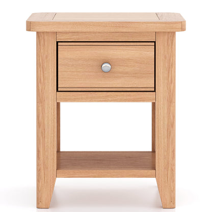 Lynar Natual Oak Lamp Table