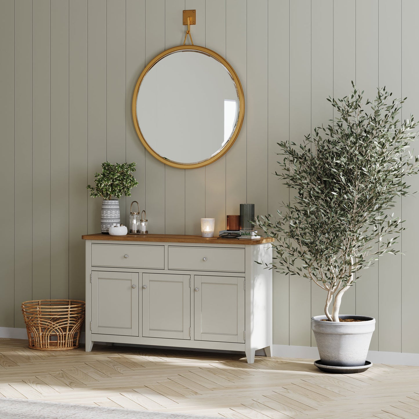 Lynar Painted Large Sideboard