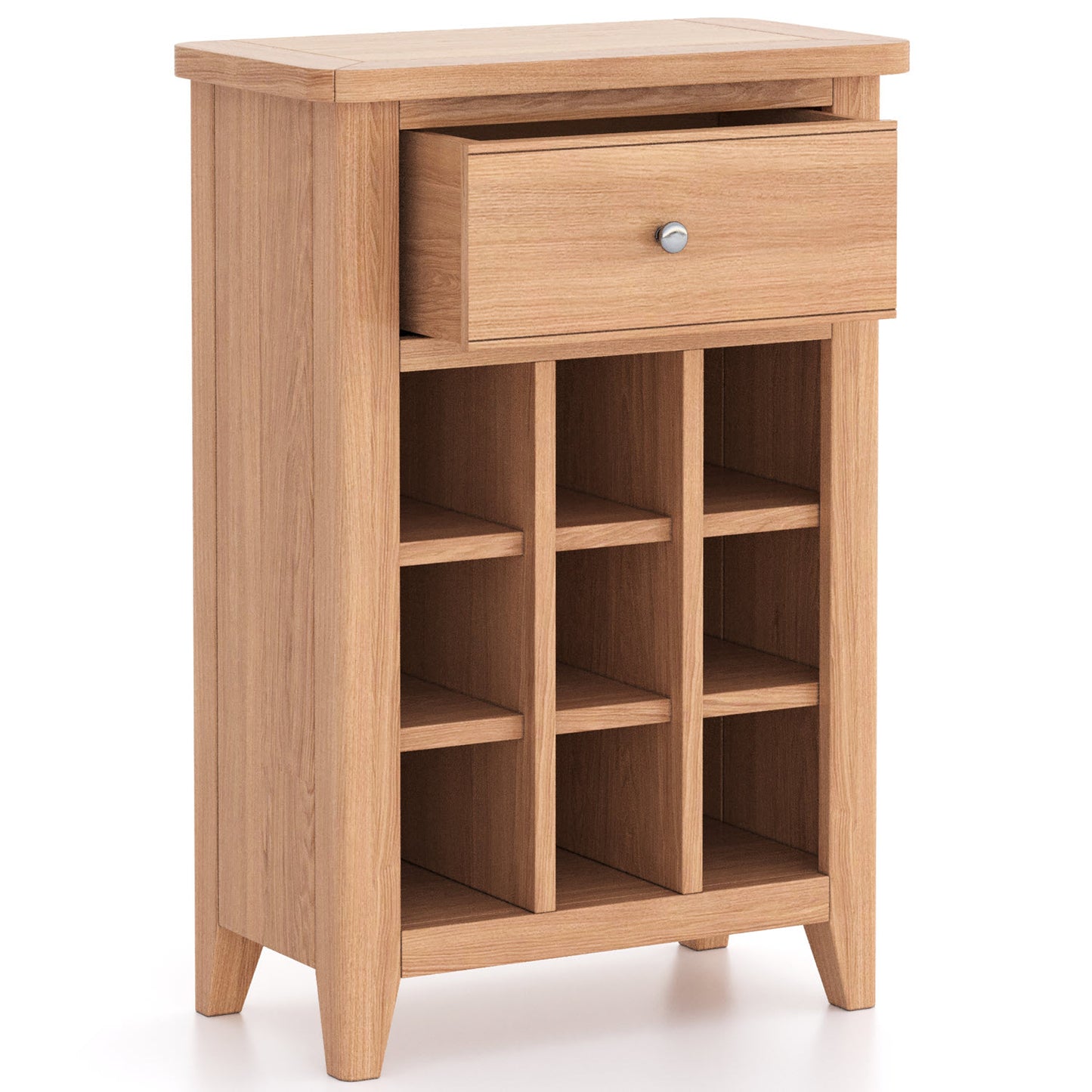 Lynar Natual Oak Wine Cabinet