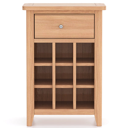 Lynar Natual Oak Wine Cabinet