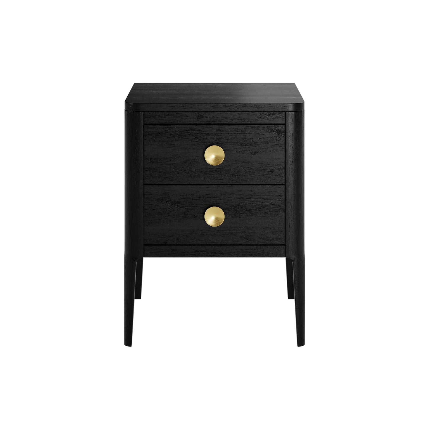 Amelie Bedside Black two Drawers