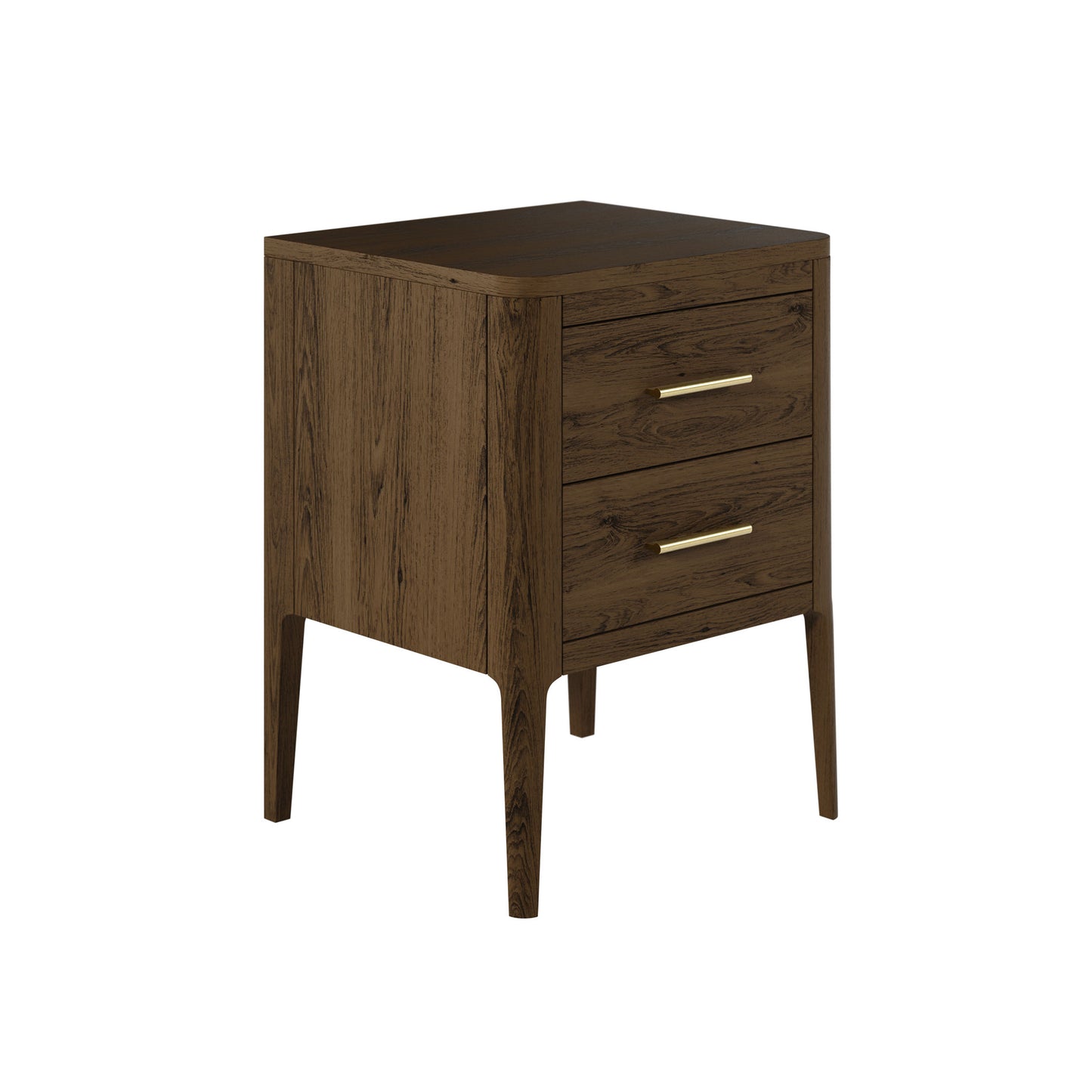 Amelie Bedside Brown two Drawers