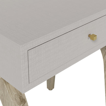 Beck Crocodile Style Bedside Table