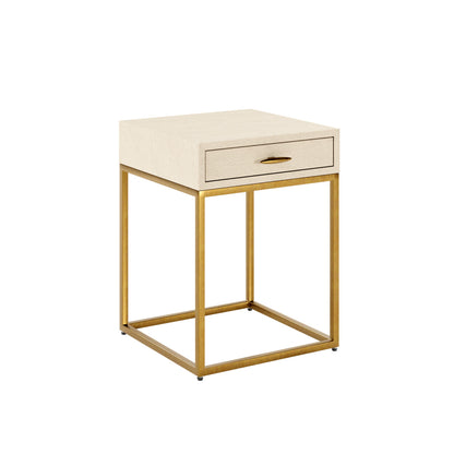 Raphia Bedside Ivory Shagreen