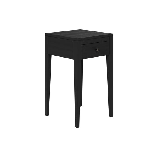 Pablo Bedside Black One Drawer