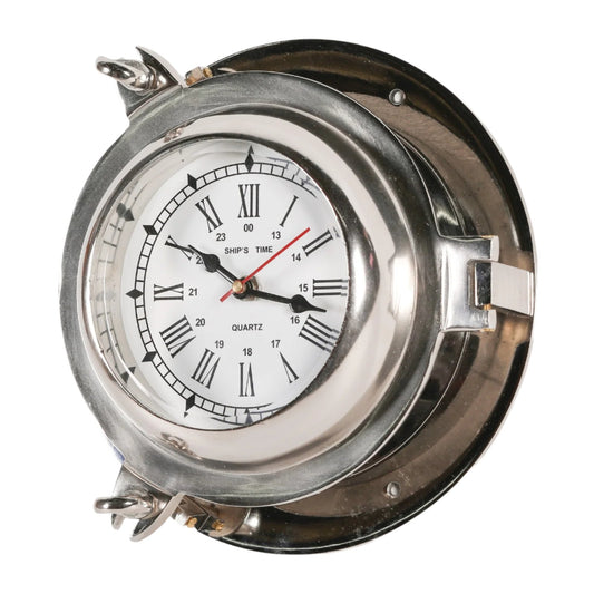 Polished Nautical Cabin Ships Wall Clock