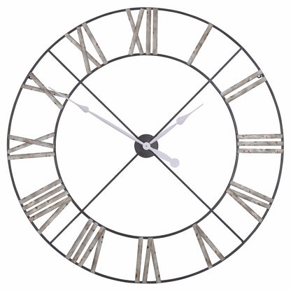 Extra Large 110cm Vintage Metal Wall Clock