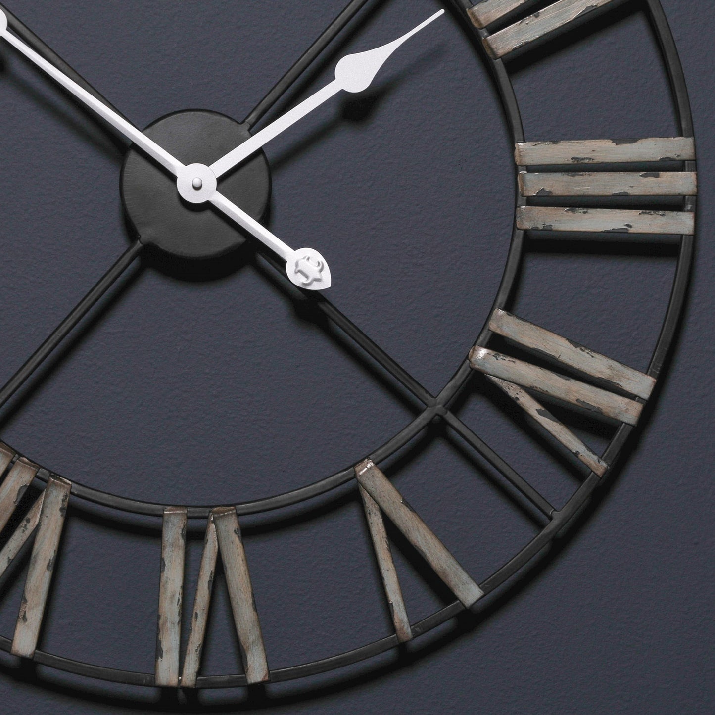 Medium 60cm Vintage Metal Wall Clock