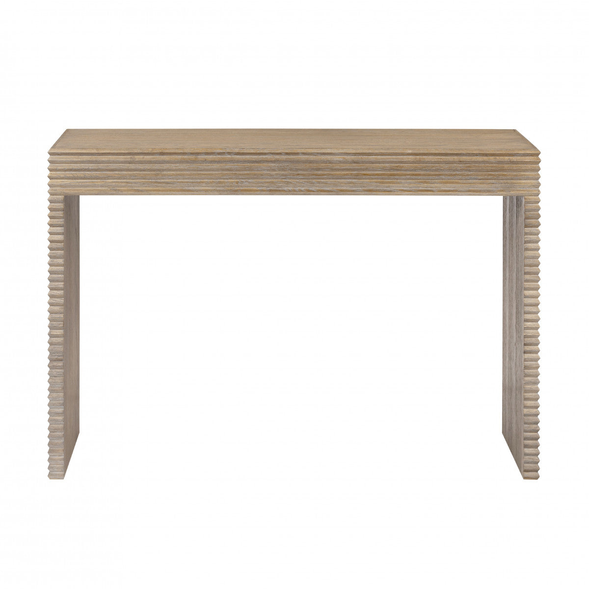 Oakham Ribbed Oak Console