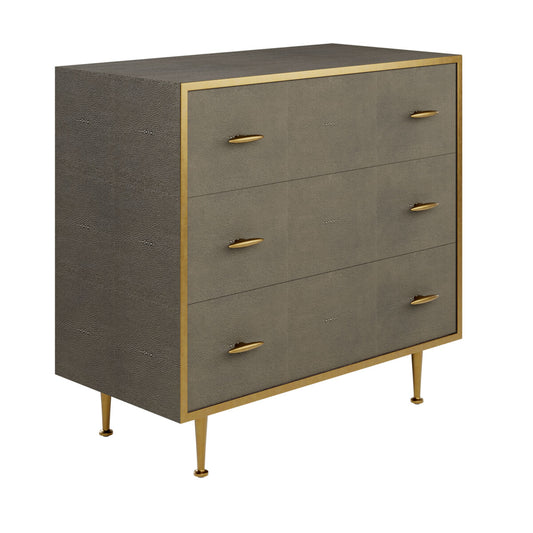 Raphia Chest of Drawers Grey Shagreen