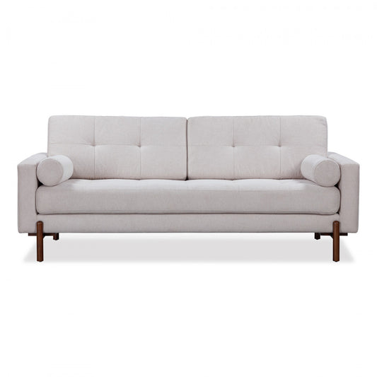 Hudson Sofa Neutral With Wooden Legs