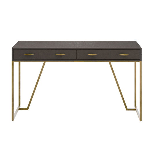 Raphia Desk Brown Shagreen