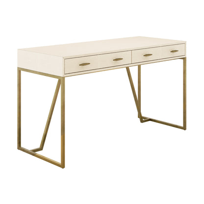 Raphia Desk Ivory Shagreen