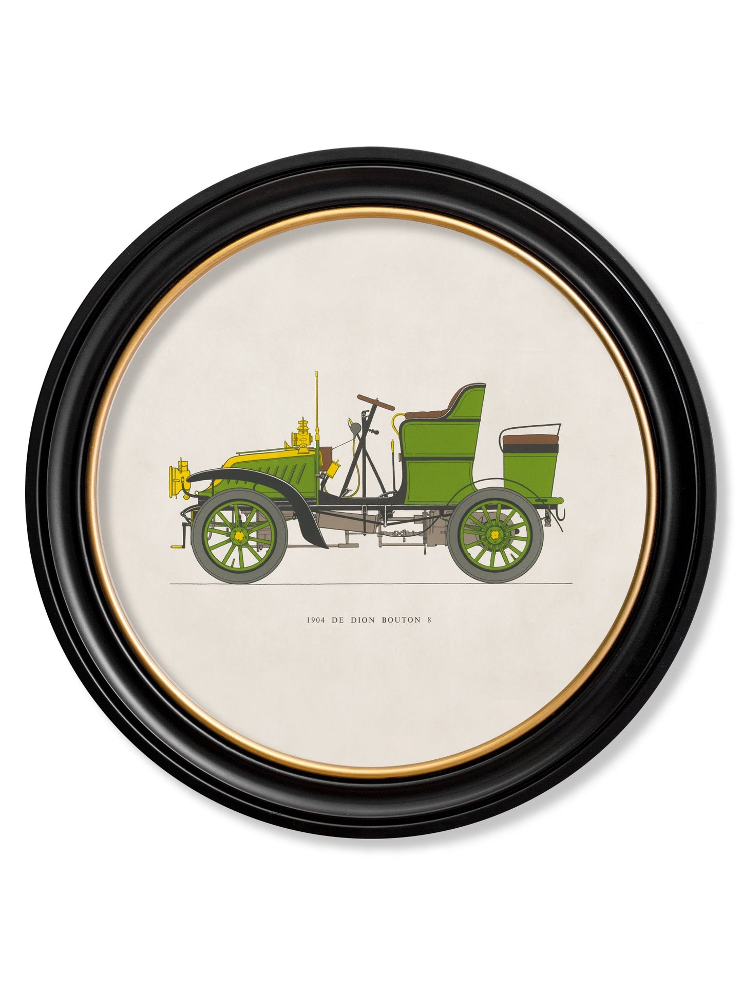 1904 De Dion Bouton 8 in Round Frame