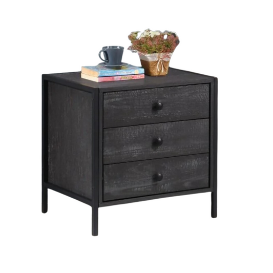 Zahra Nightstand with 3 Drawers