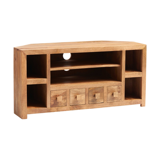 Dockland Light Mango Corner TV Unit