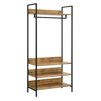 Zahra Open Wardrobe with 4 Shelves