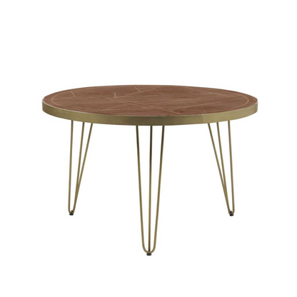 Jai Solid Mango Wood Round Dining Table