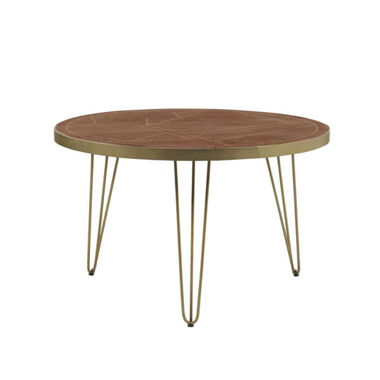 Jai Solid Mango Wood Round Dining Table