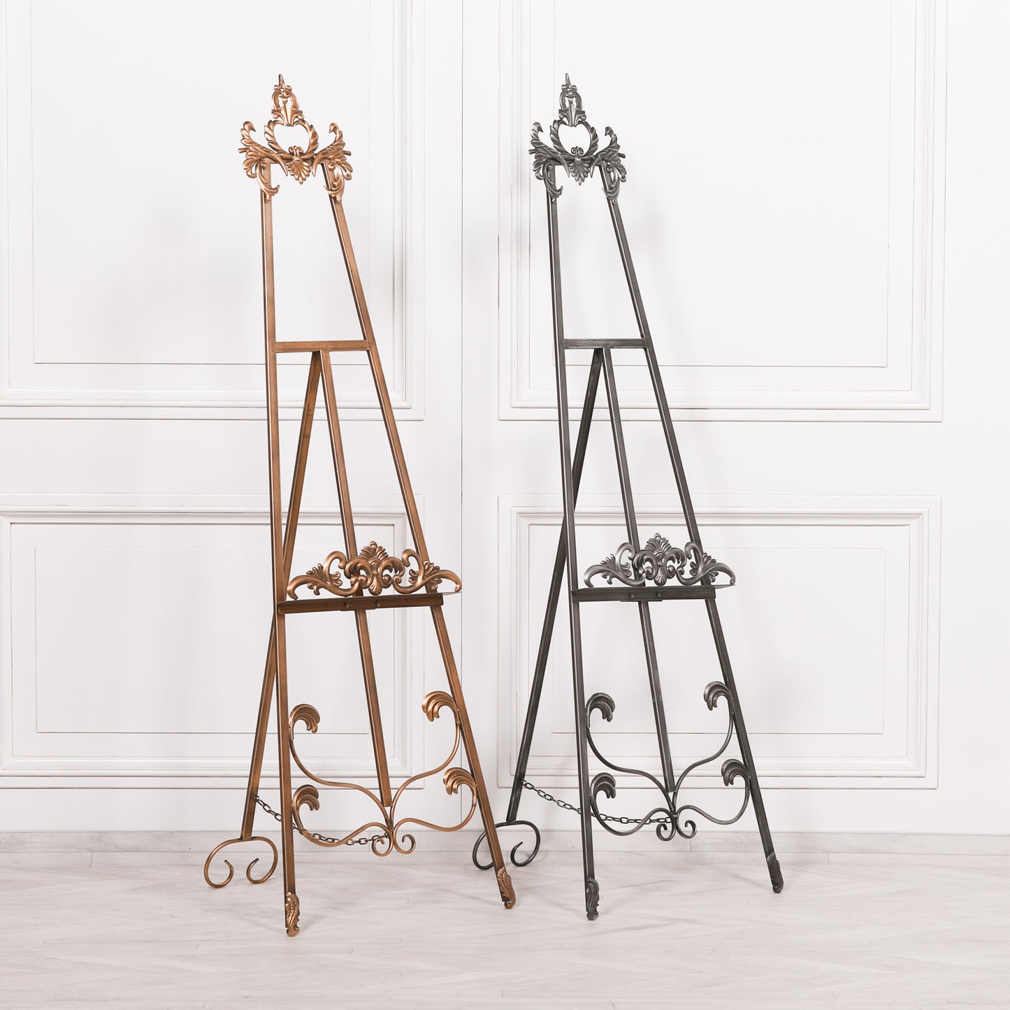 Antiqued Silver Metal Easel 165cm