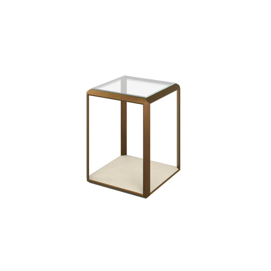 Orla End Table Ivory