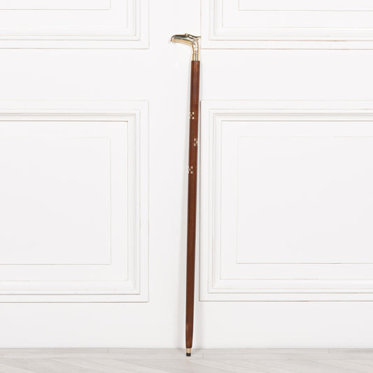 Eagle Brass Wooden Walking Stick