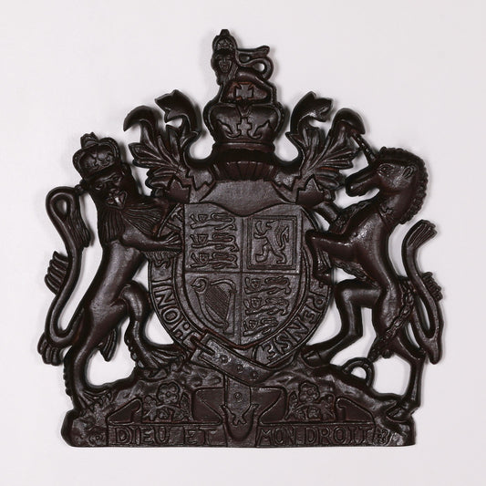 Rustic Iron Style Cast Metal Coat of Arms