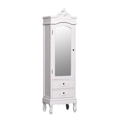 French White Armoire with Drawers