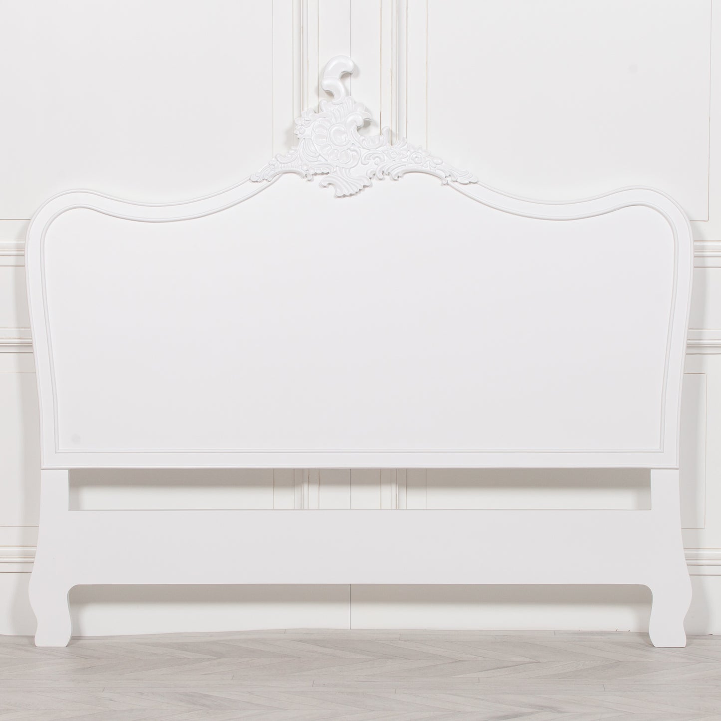 French White 4ft6 Double Size Headboard