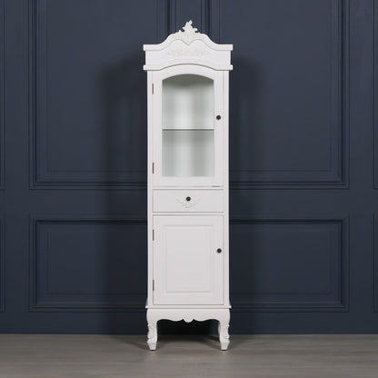 French White Display Cabinet