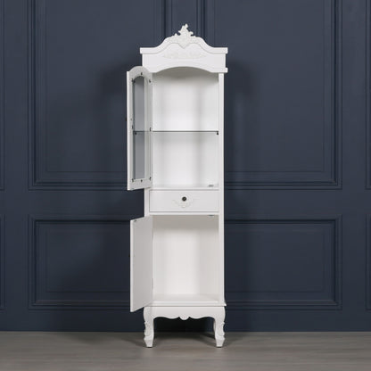 French White Display Cabinet