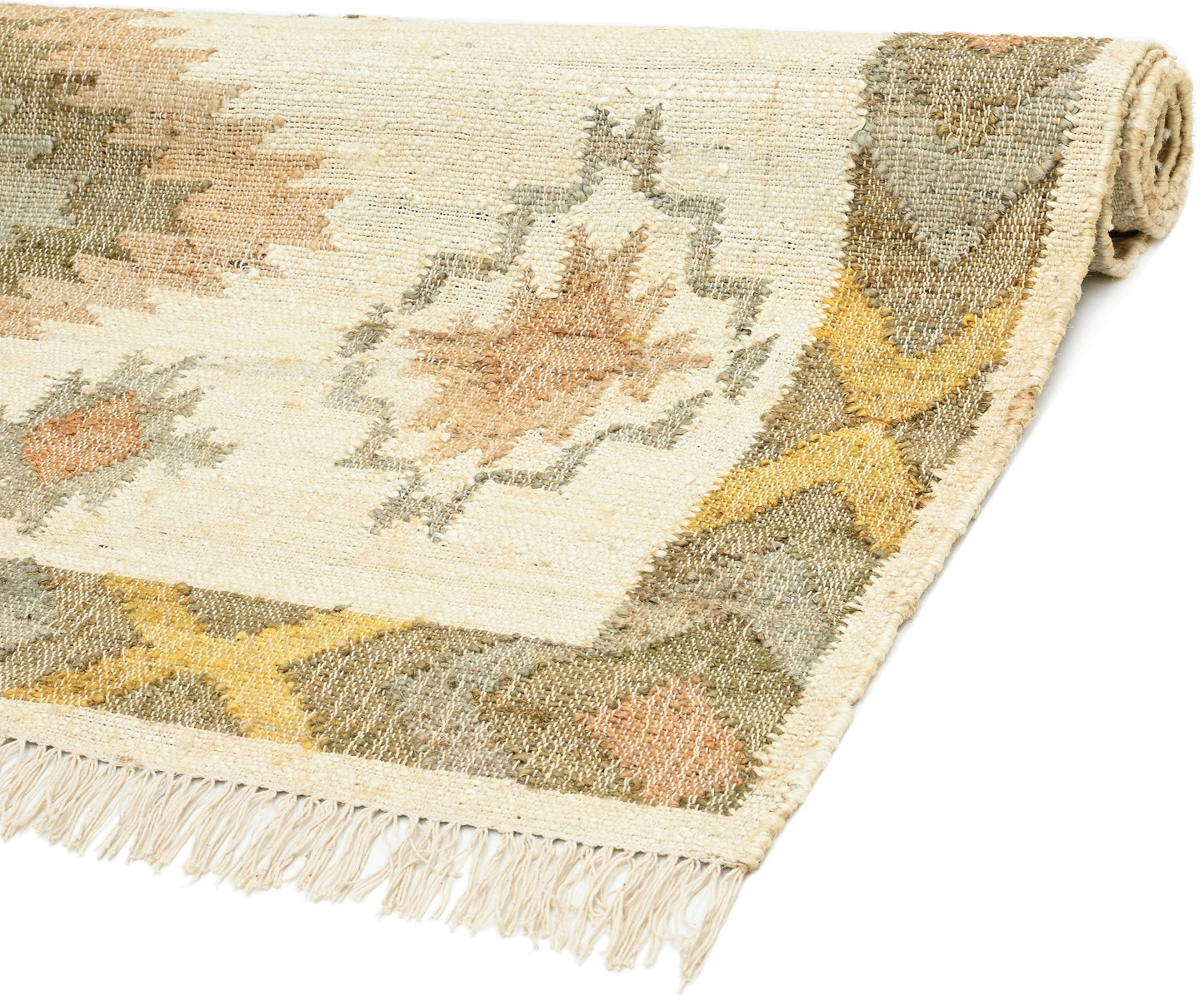 Tropical Sunshine Jute Kilim