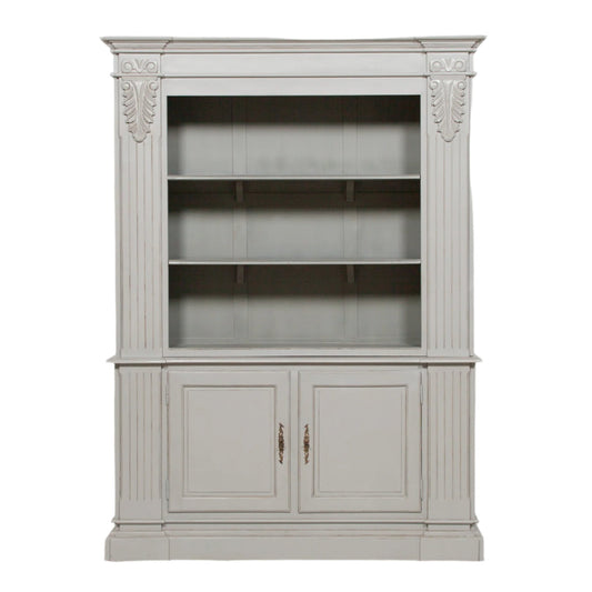 Large Grey Open Bookcase