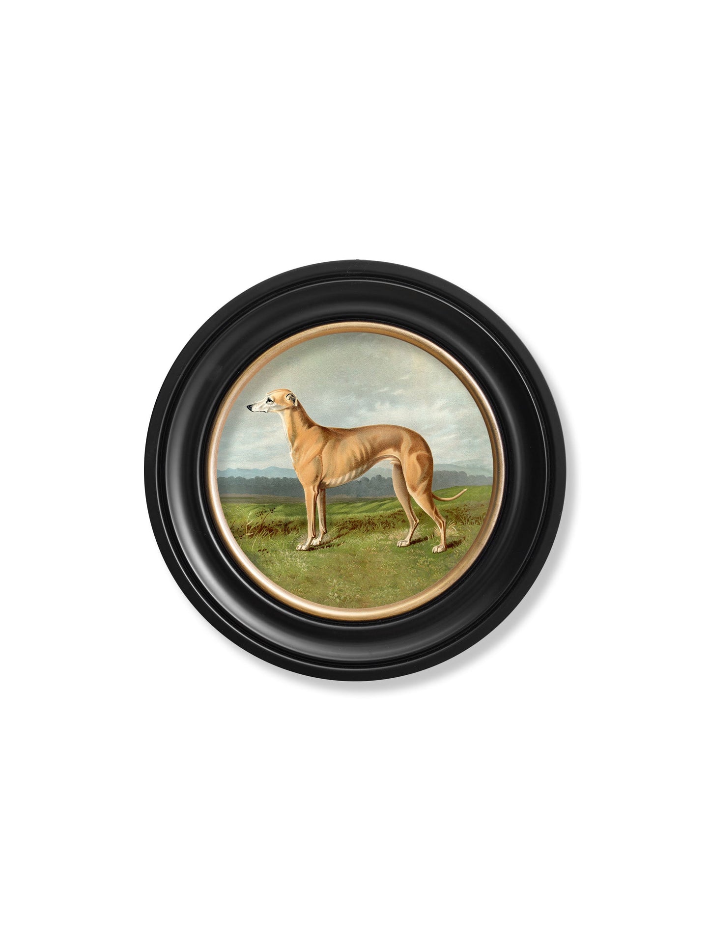 c.1881 Working Dogs - Round Frame